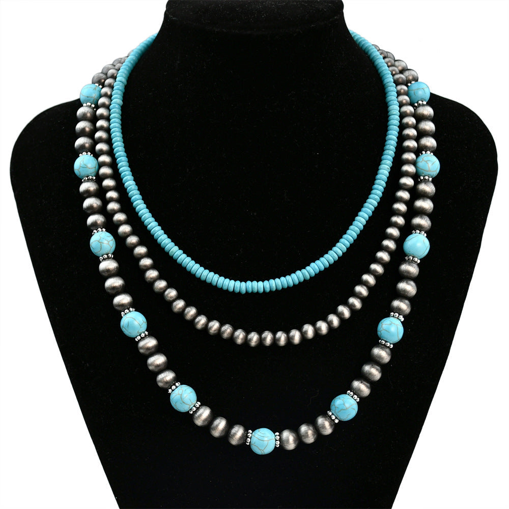 Vintage Turquoise Layered Necklace