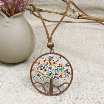 Women's Bohemian Tree Of Life Hollow Necklace