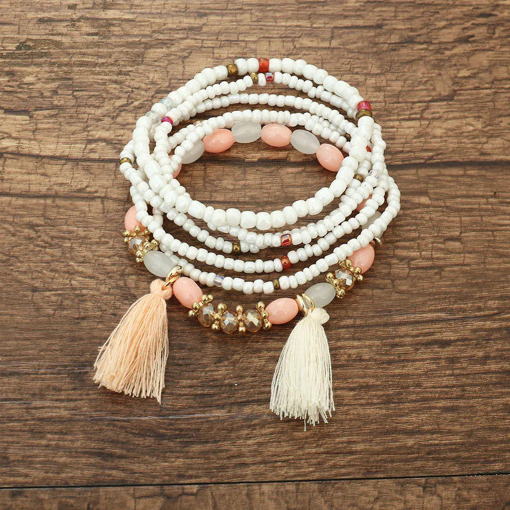 Unisex Retro Bohemian Tassel Bracelet