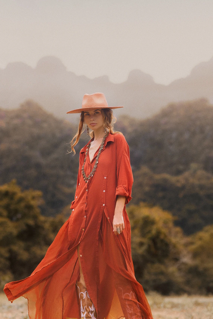 Red shirt dress • Organic multi-button shirt dress • Summer A-line plus size shirt dress • Black long button-up dress