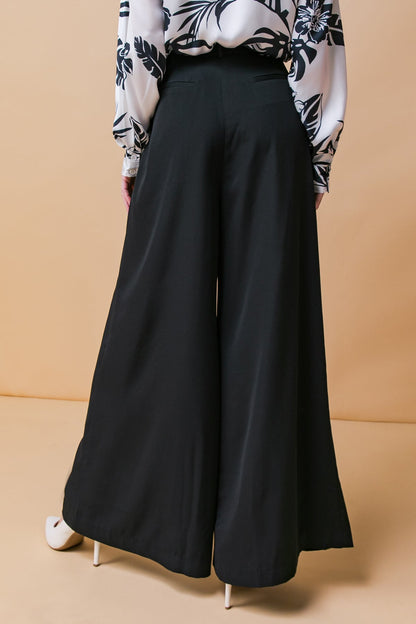 Throw It Back Woven Wide Leg Pants