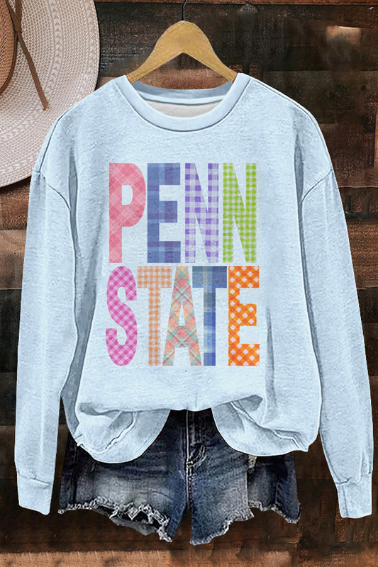 Cute Gameday Penn State Print Sweatshirt