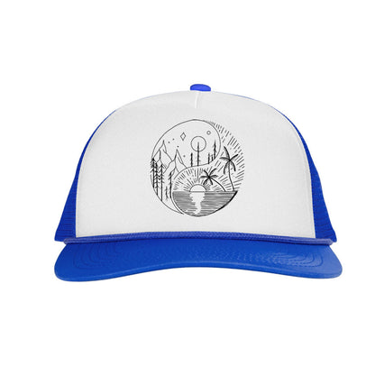 Eight trigram Printed Trucker Hat