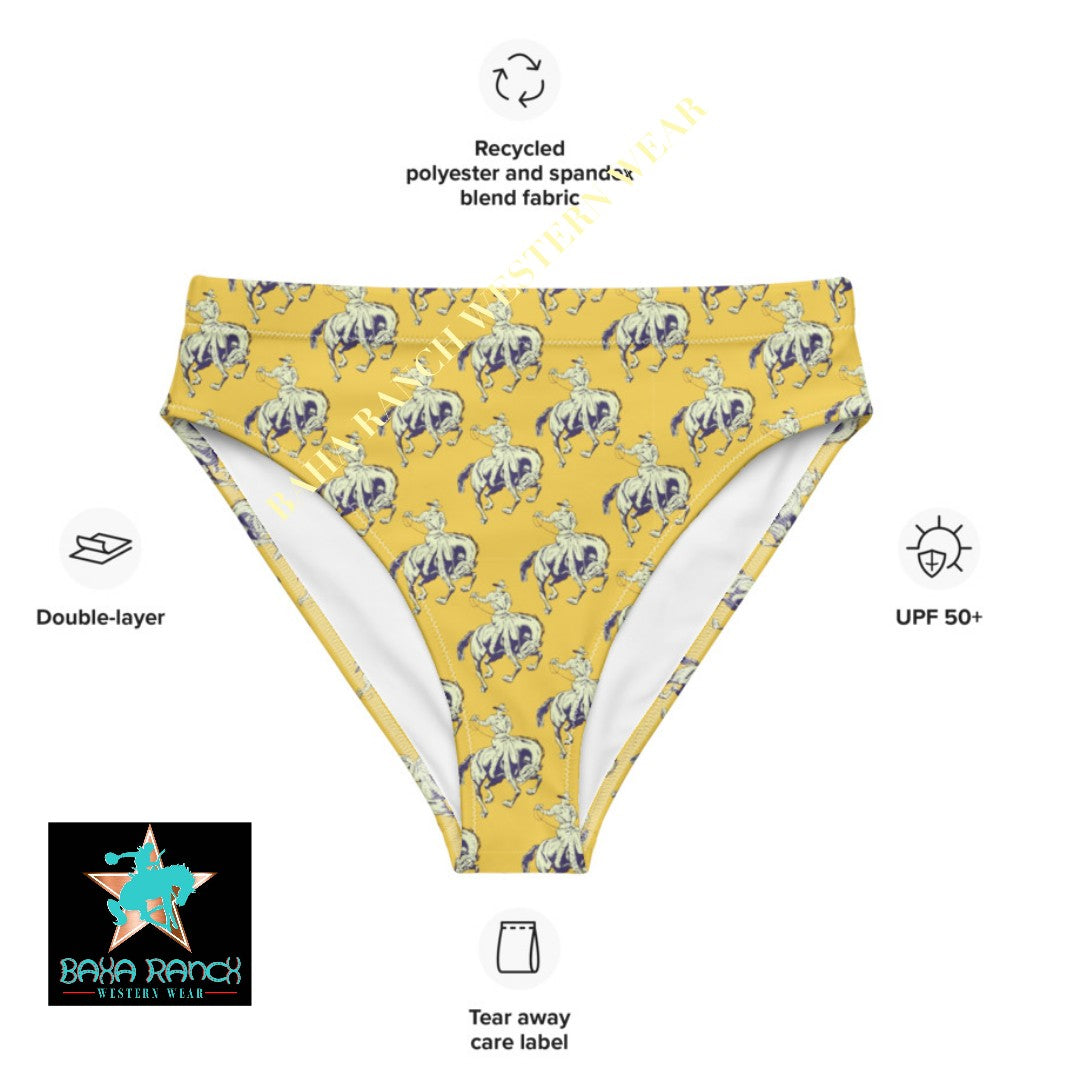 Yeehaw Vintage Bronc Buster Bikini Bottom