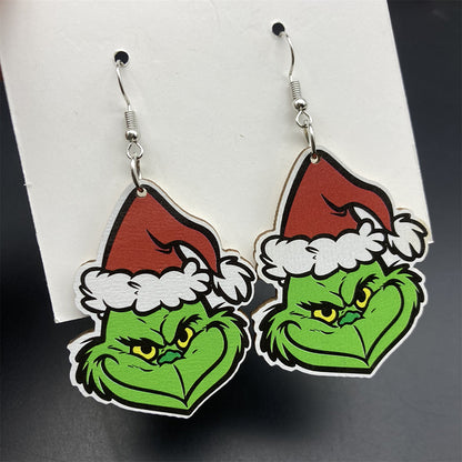 Christmas Grinch Earrings