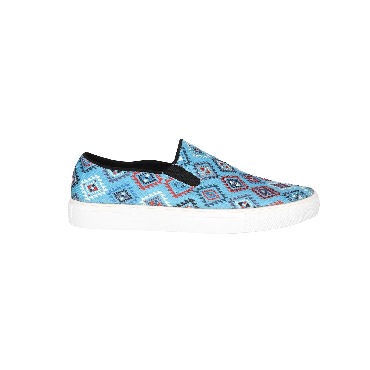 Montana West Western Aztec Print Canvas Shoes