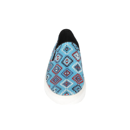 Montana West Western Aztec Print Canvas Shoes