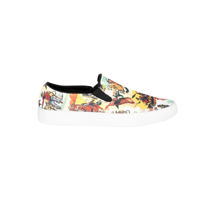 Montana West Western Western Pattern Print Canvas Shoes