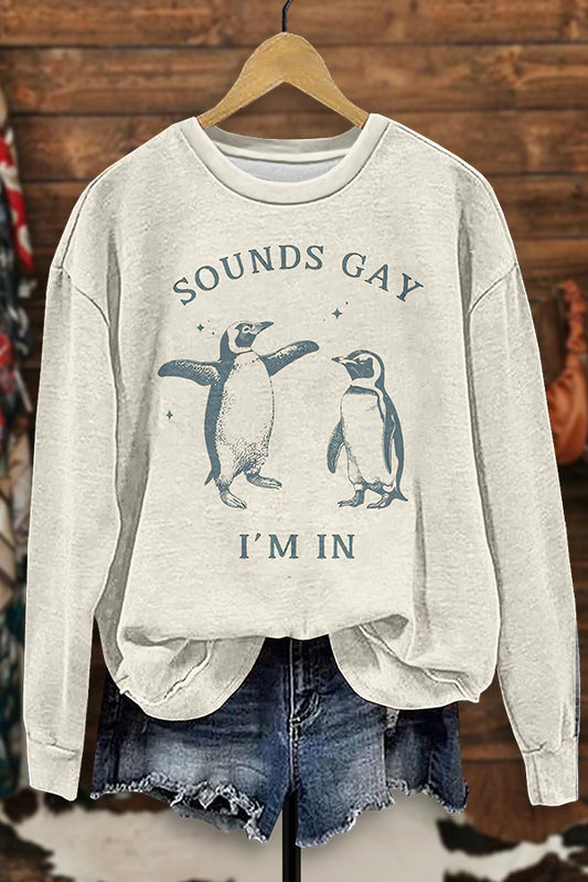 Cute Gay Penguin Sweatshirt