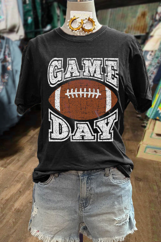 Football Print Game Day T-Shirt