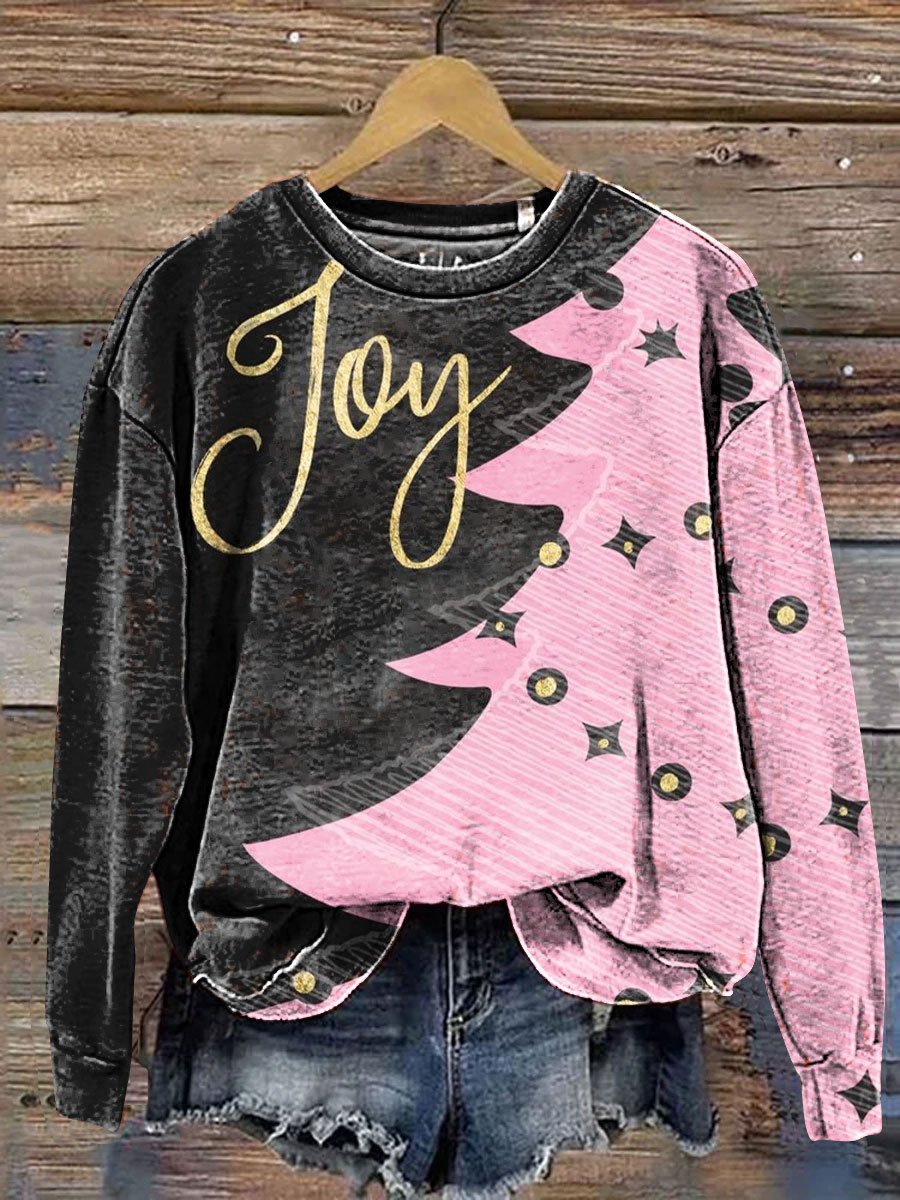 Christmas Tree Art Print Casual Sweatshirt