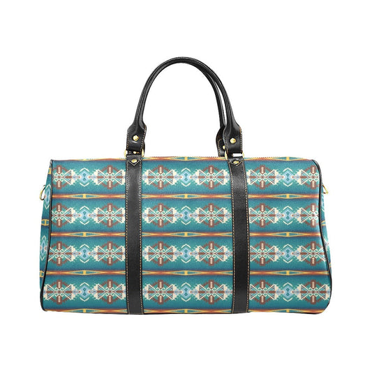 Teal Aztec Small Travel Bag