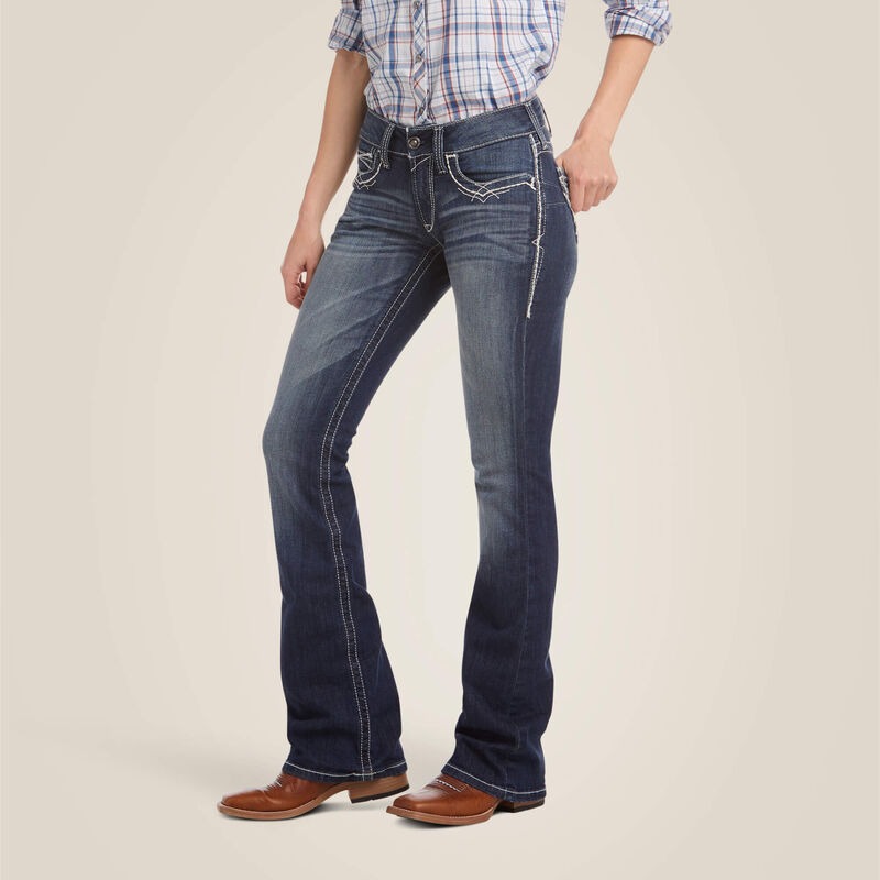 Western Vintage Style Washed Handmade Jeans