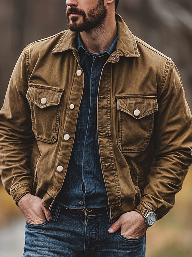 Men's Western Style Vintage Jacket