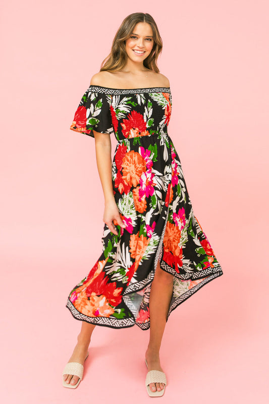 What I like About You Floral Midi Dress