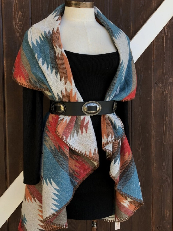 Women's Western Bohemian Print Shawl