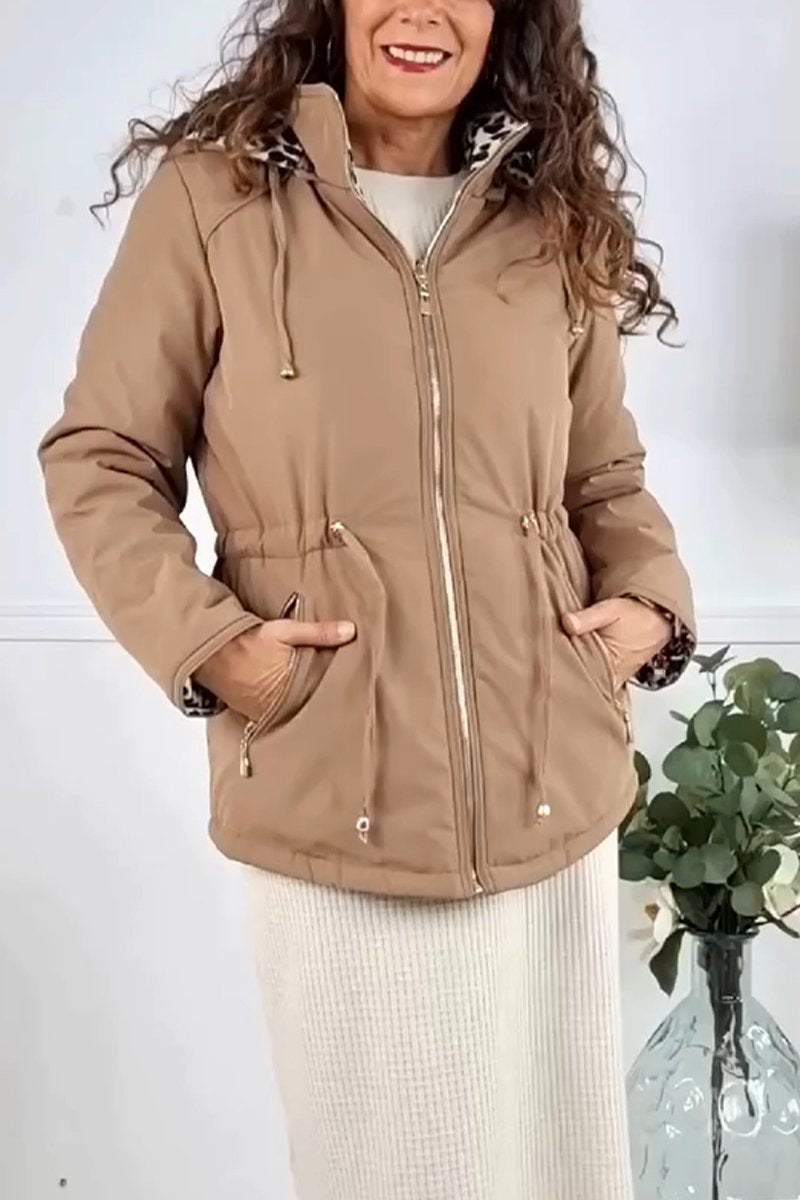 Women's Casual Hooded Short Cotton Coat