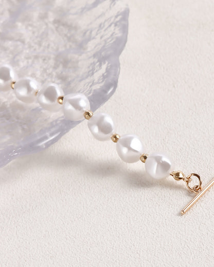 Imitation Pearl Beaded Necklace