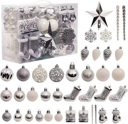 132 pcs Christmas Tree Decoration Set