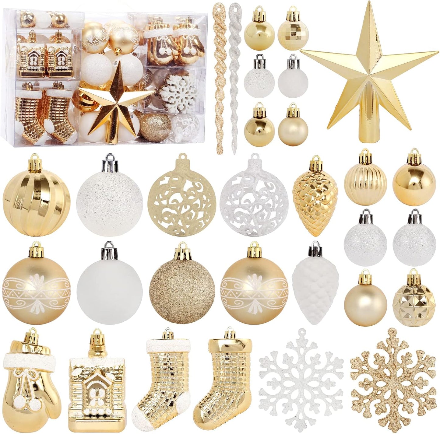 132 pcs Christmas Tree Decoration Set