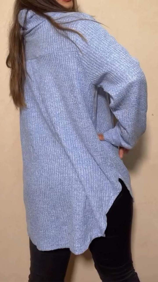 Women's Casual Solid Long Sleeve Sweater