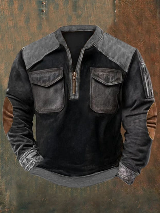 Men's Western Style Zipper Jacket