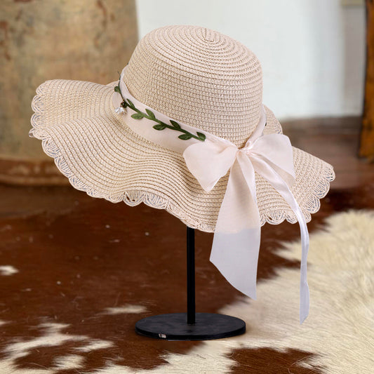 Beach Flower Bow Wave Hat