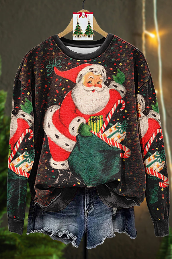 Retro Ugly Santa Gift Sweatshirt