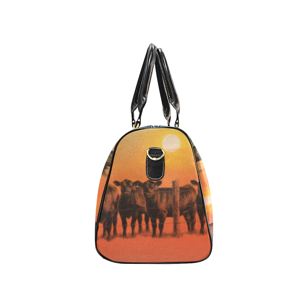 Sunset Cattle Ranch Small Travel Bag