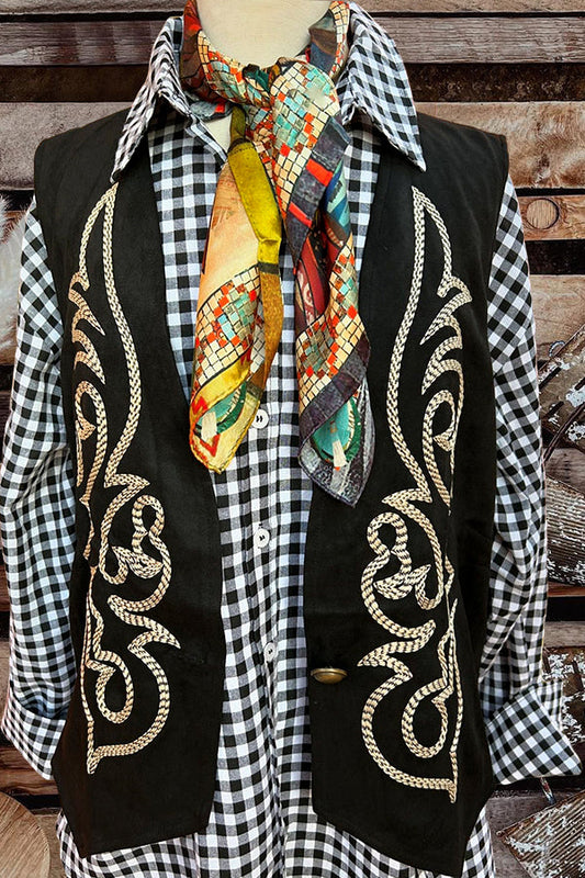 Boot Stitch Printed Vest