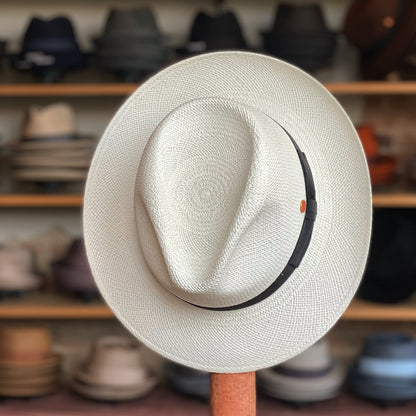 Can be rolls up for packing -Handmade panama hat-Albenga