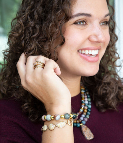 Cheyenne Ruby Quartz Chunky Bracelet