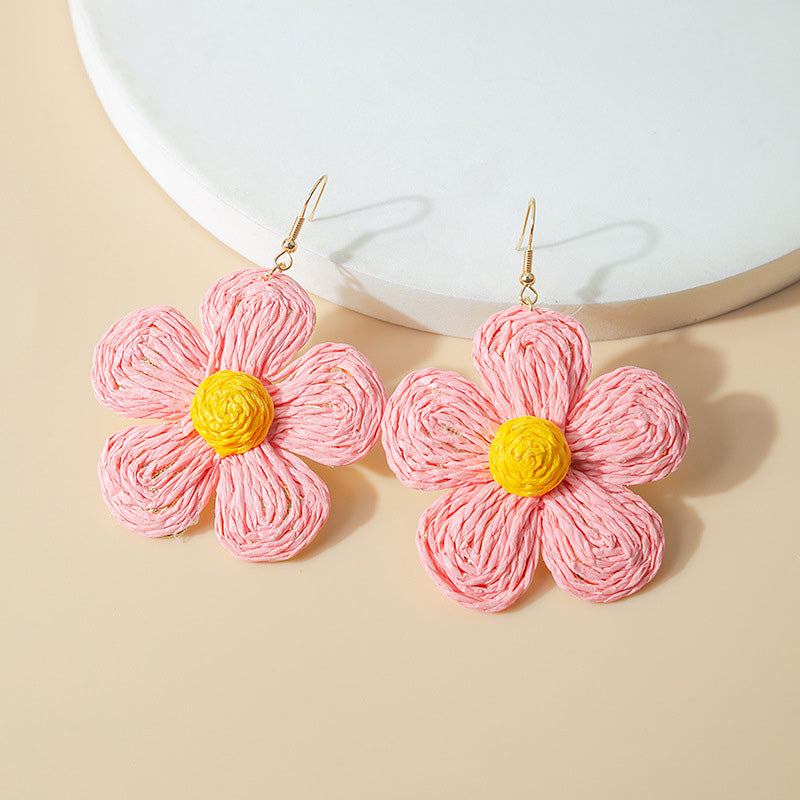 Cute Flower Braided Earrings