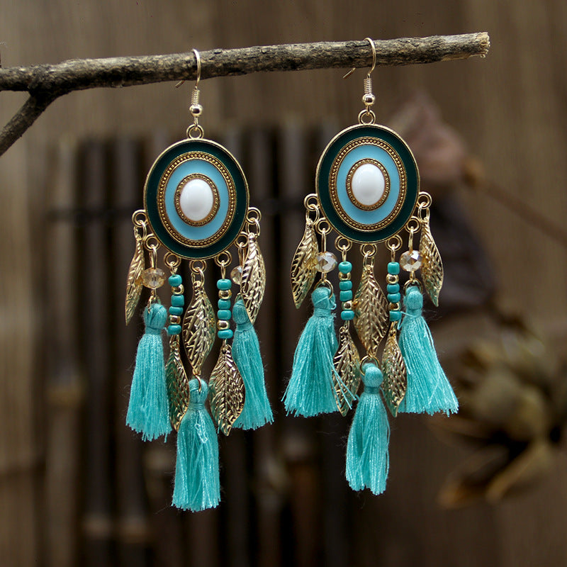 Women's Bohemian Ethnic Style Tassel Earrings