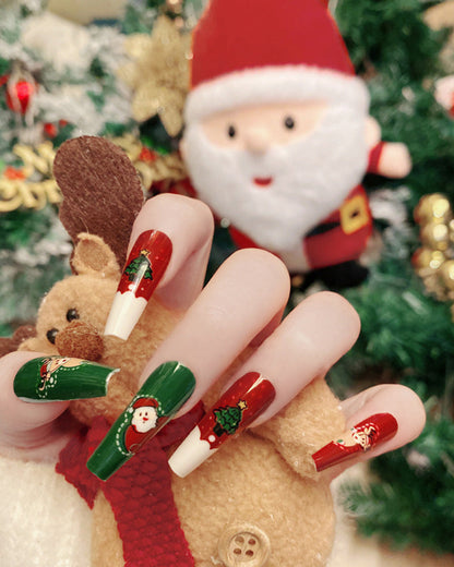 Christmas Snow Deer Elk Detachable Nail Art