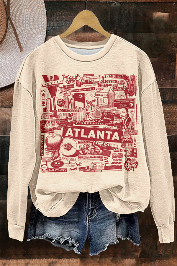 Classic Atlanta Print Sweatshirt