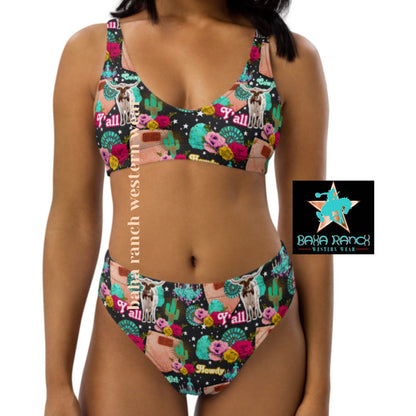 Yeehaw Turquoise Cowgirl Bikini