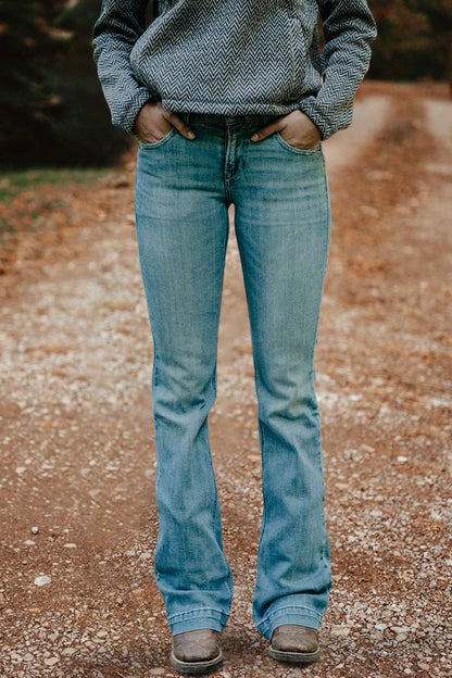 Vintage Washed Straight Jeans