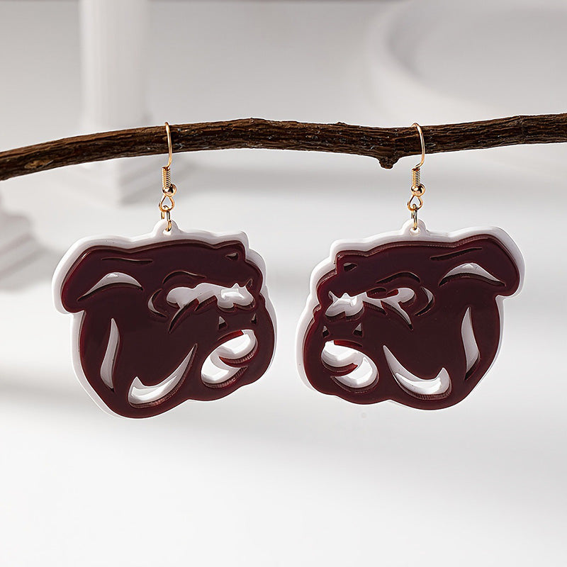 Chic Gameday Bulldog Earrings