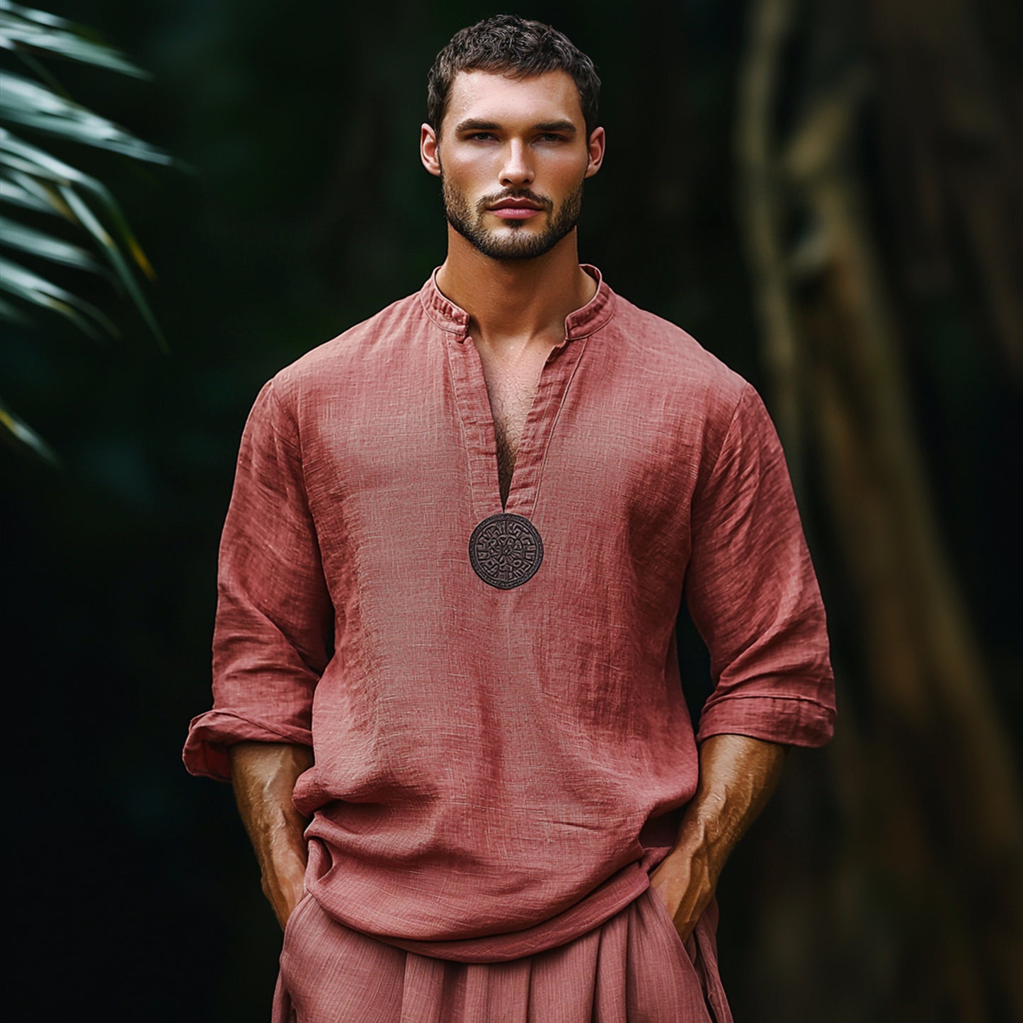 Men's Ethnic Loose Breathable Casual Linen Shirt