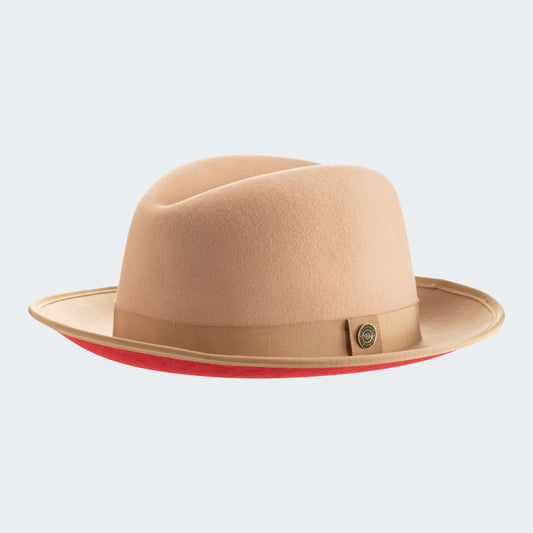 Classic Center-creased Fedora-King (Golden Honey)