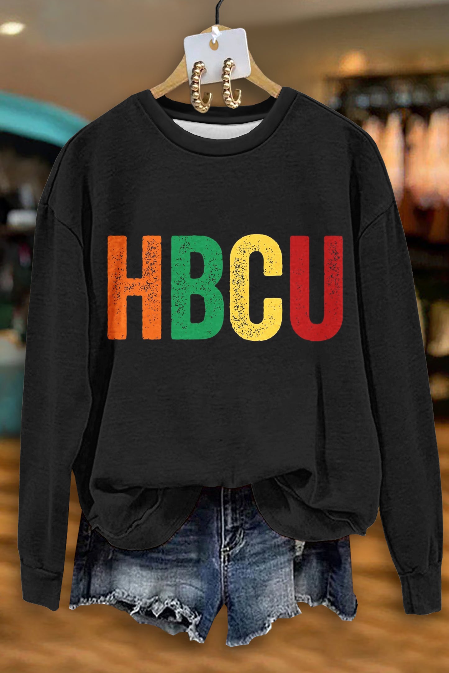 Casual HBCU Print Sweatshirt