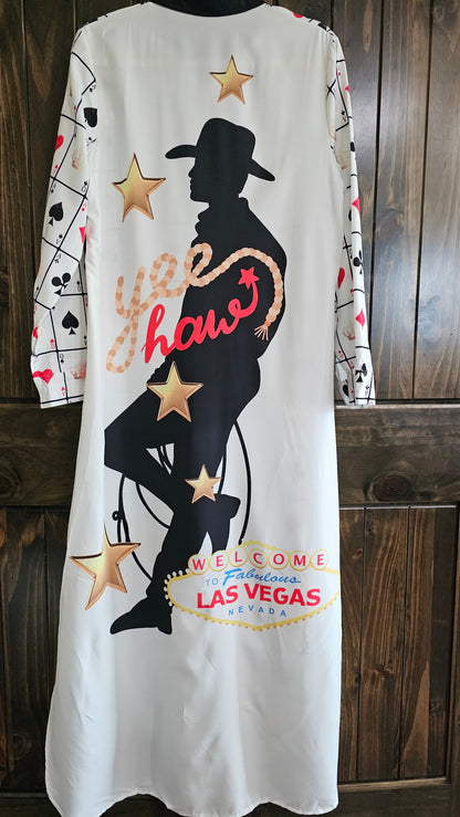 Viva Las Vegas Rodeo Women's Western Duster Dress