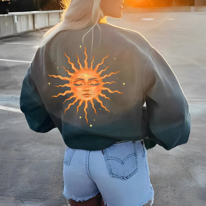 Meet The Sun Print Sweatshirt