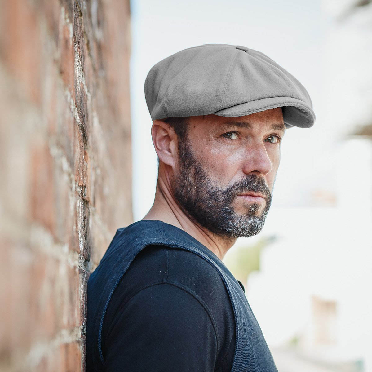 BAKER BOY HAT - LIGHT GREY