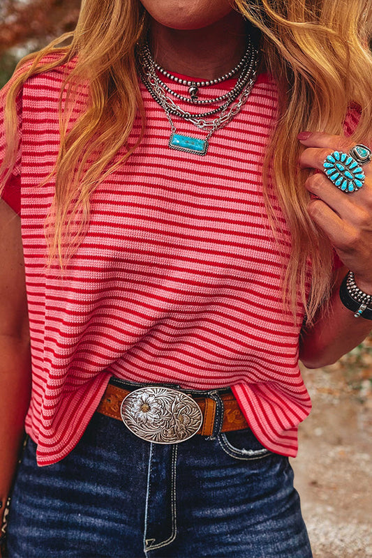 Striped Knit Top