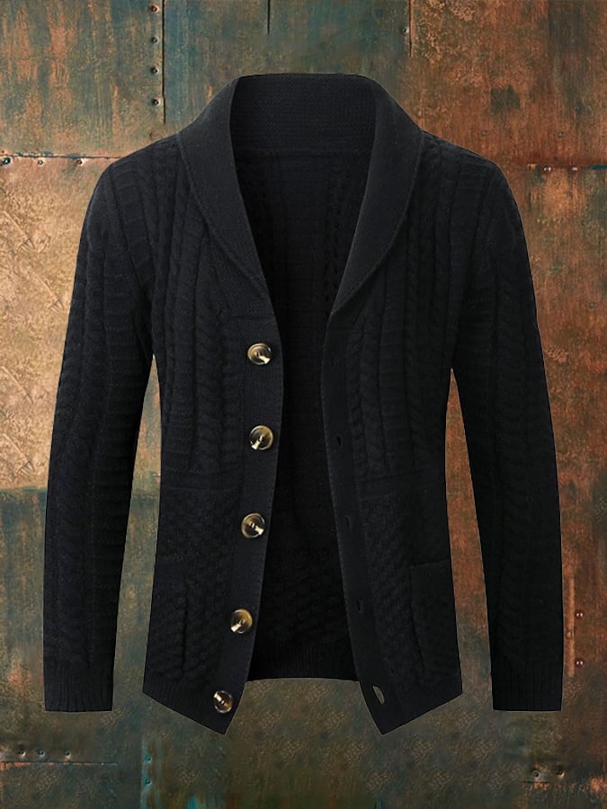 Men's Vintage Knit Cardigan