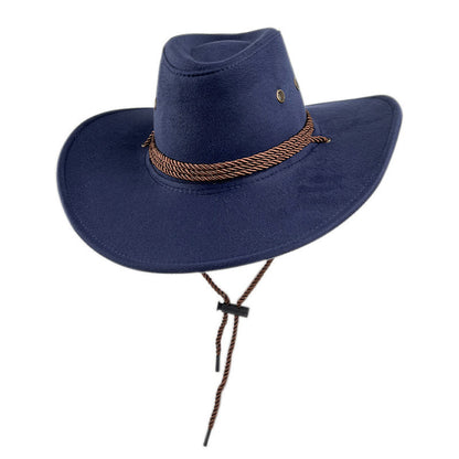 Men's Vintage Western Cowboy Hat Suede Knight Hat