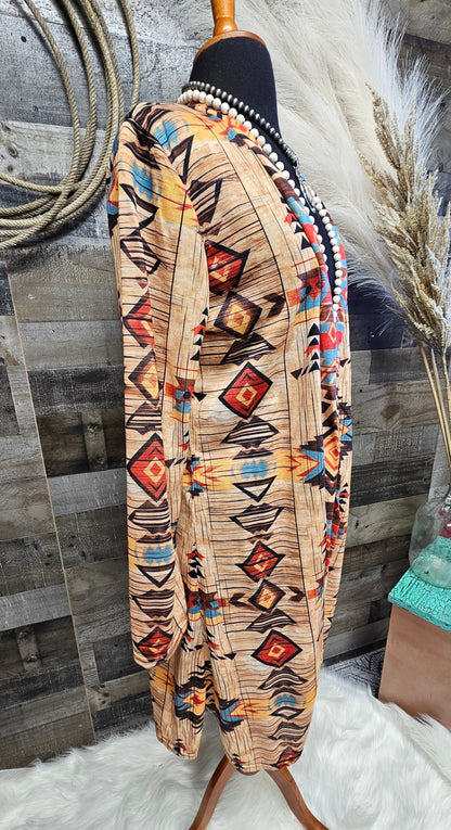 Sahara Aztec Lightweight Cardigan