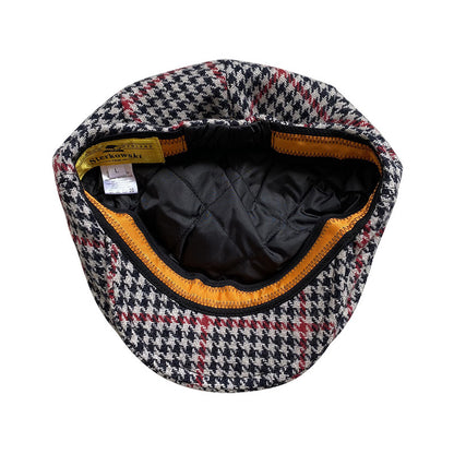 THE PEAKED Marl Flat Hat Brewit-Harris Tweed